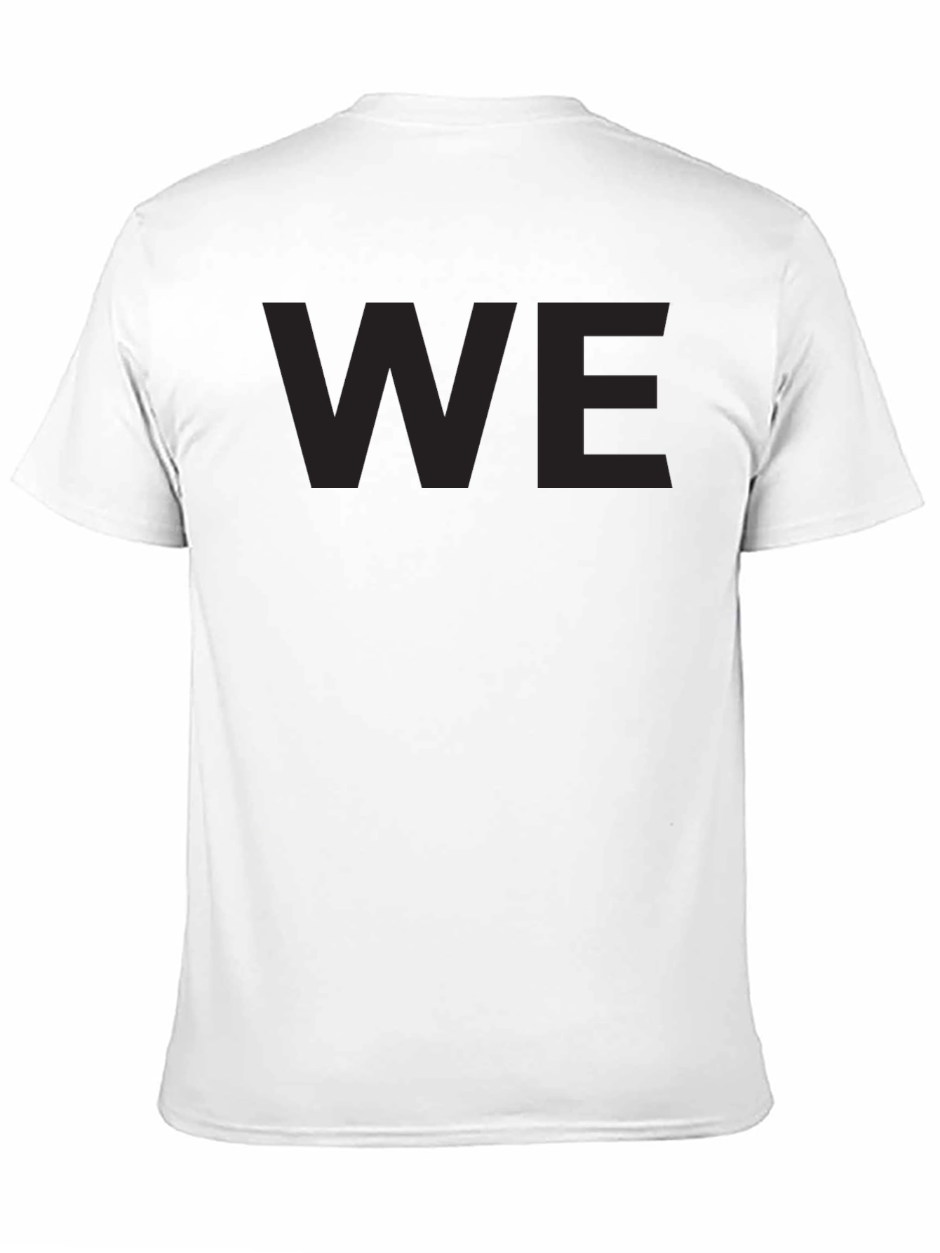 Minimalist WE Black Crew Neck T-Shirt