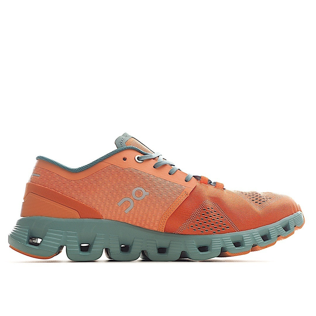 On Running Mens Cloud X Textile Synthetic Orange