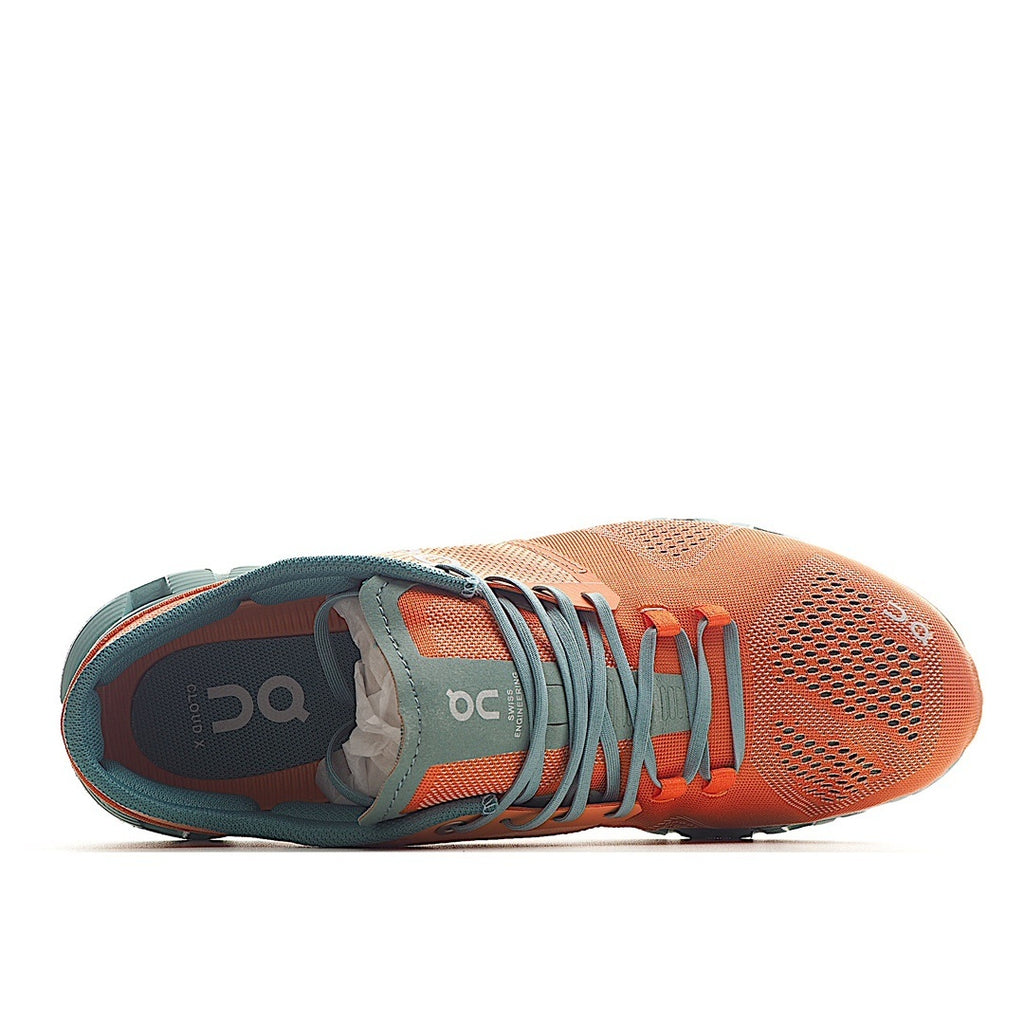 On Running Mens Cloud X Textile Synthetic Orange