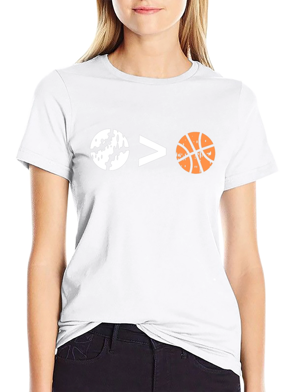 Baseball Over Basketball Graphic Tee