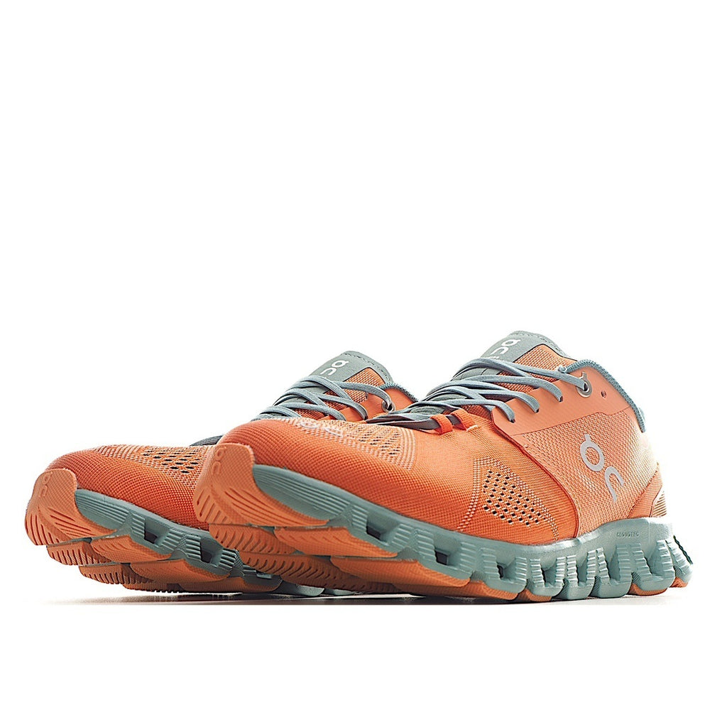 On Running Mens Cloud X Textile Synthetic Orange