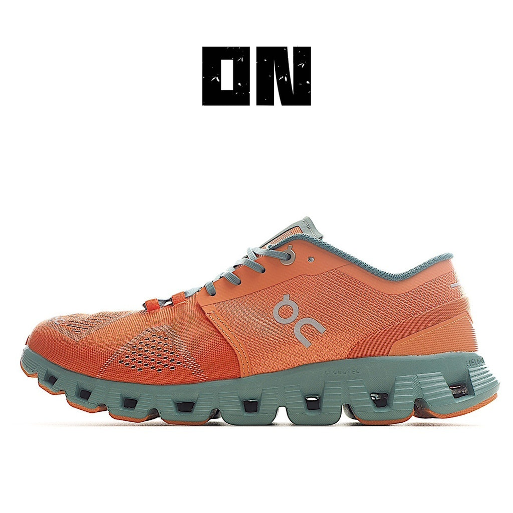 On Running Mens Cloud X Textile Synthetic Orange