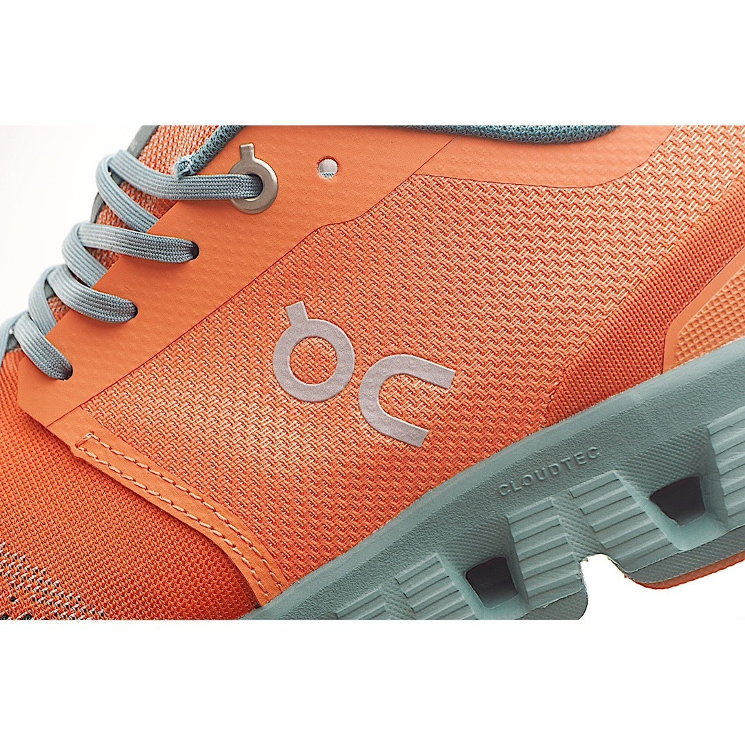 On Running Mens Cloud X Textile Synthetic Orange