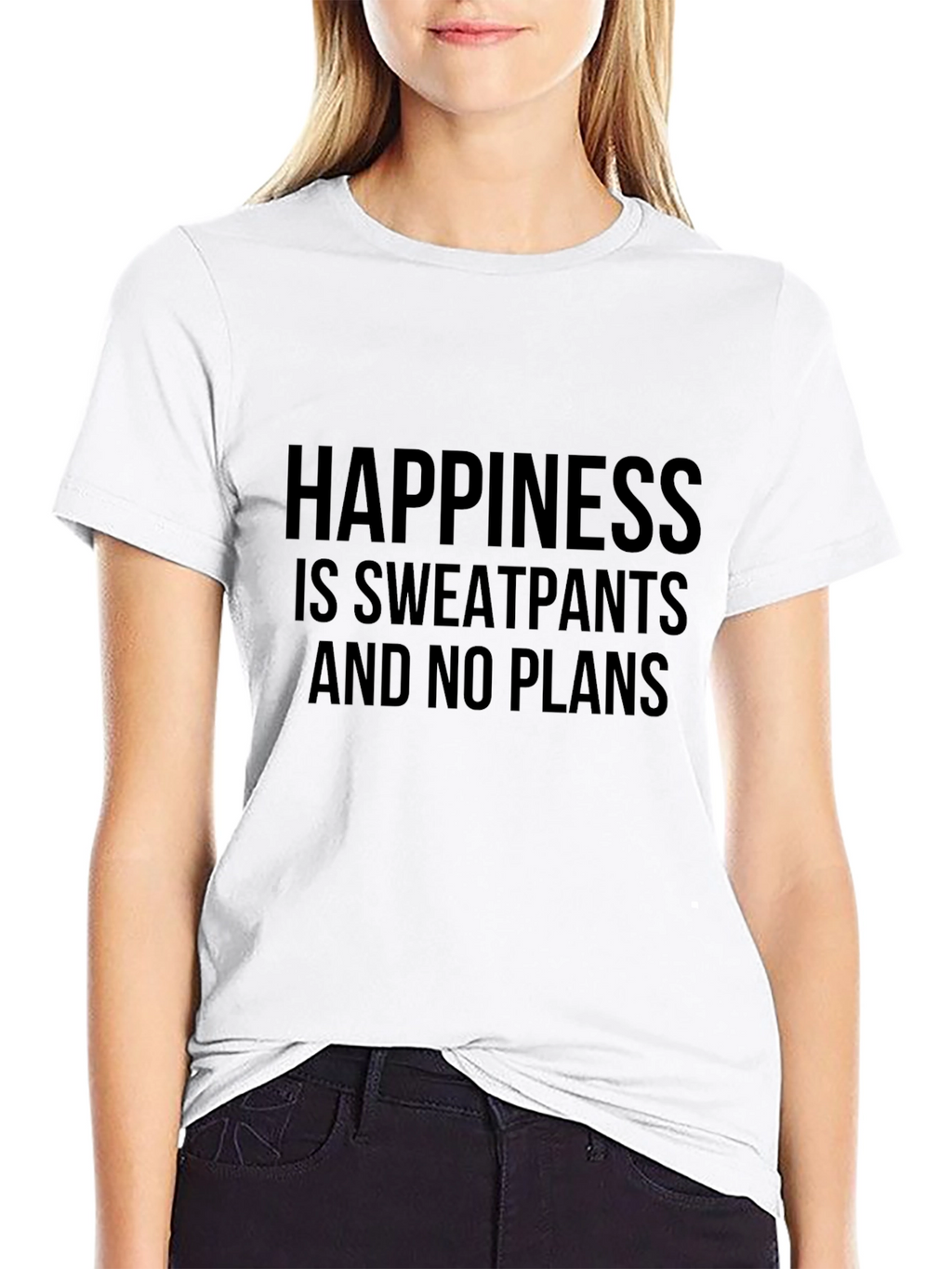 Happiness Sweatpants & No Plans Graphic Tee
