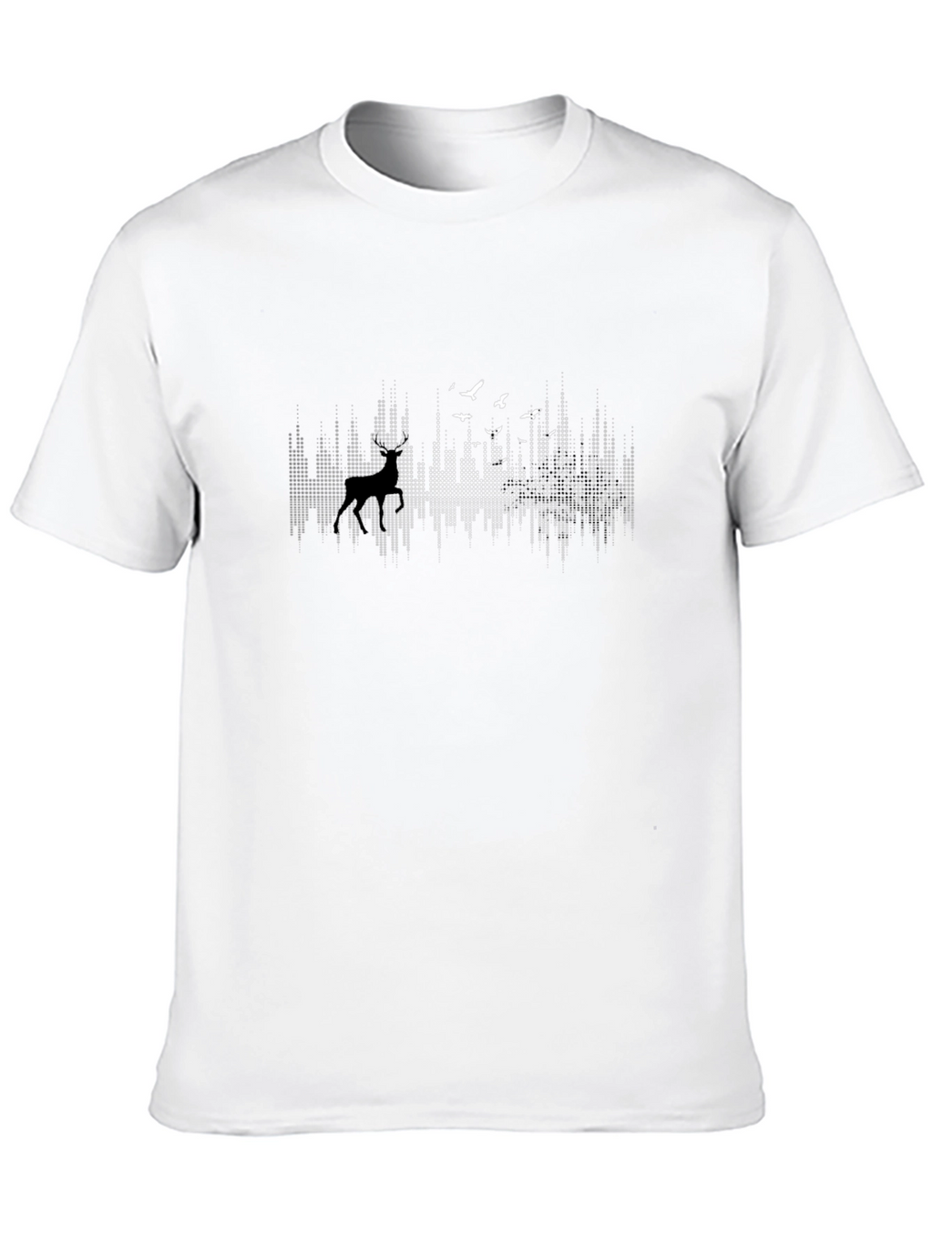 Nature Scene Black Graphic Tee