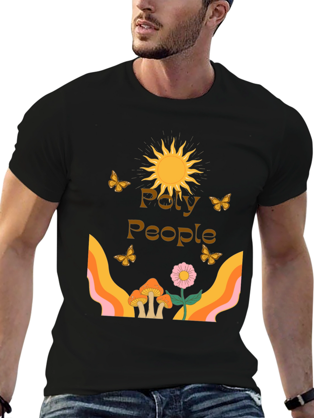 Poly People Graphic Tee - Retro Vibe