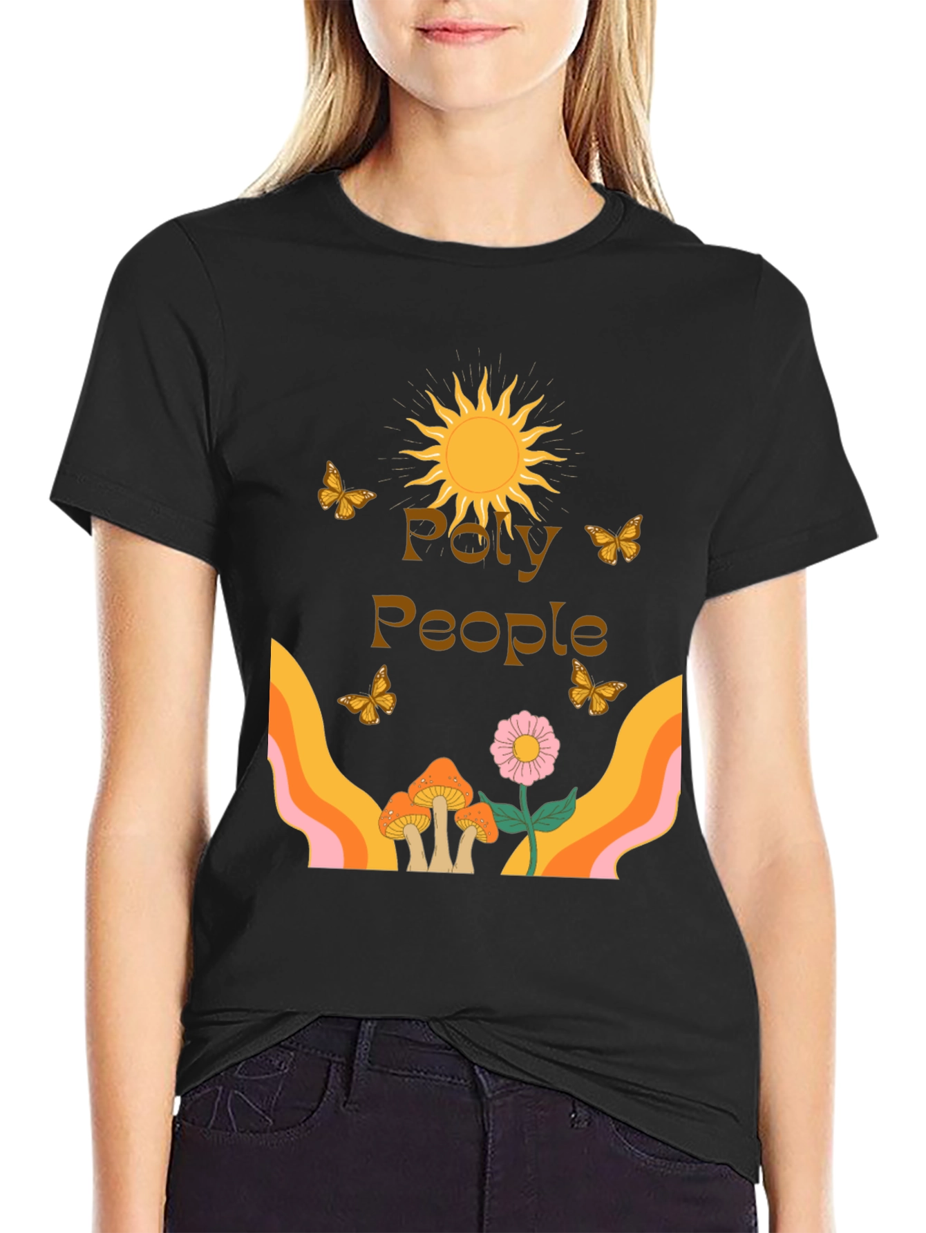 Poly People Graphic Tee - Retro Vibe