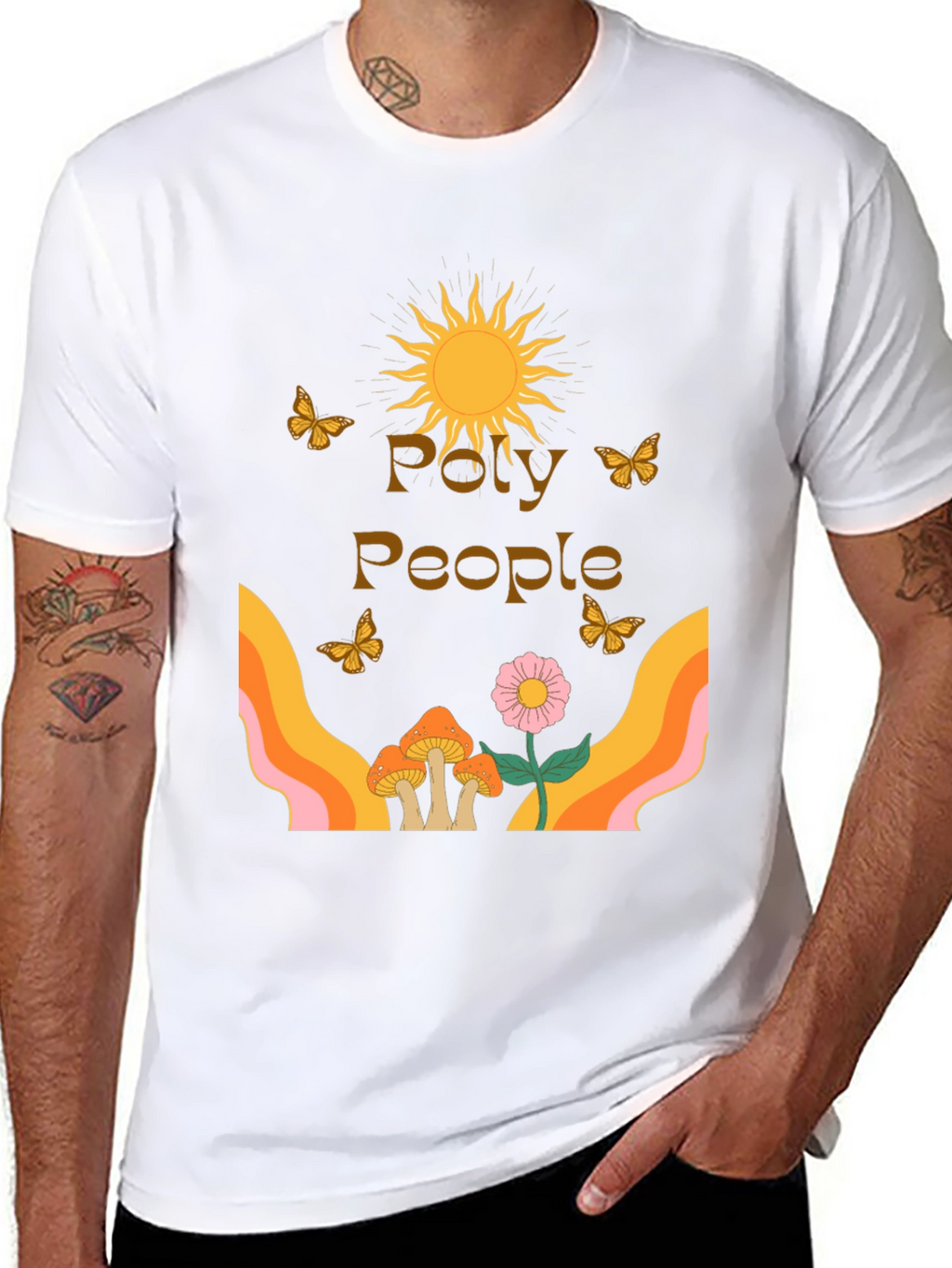 Poly People Graphic Tee - Retro Vibe