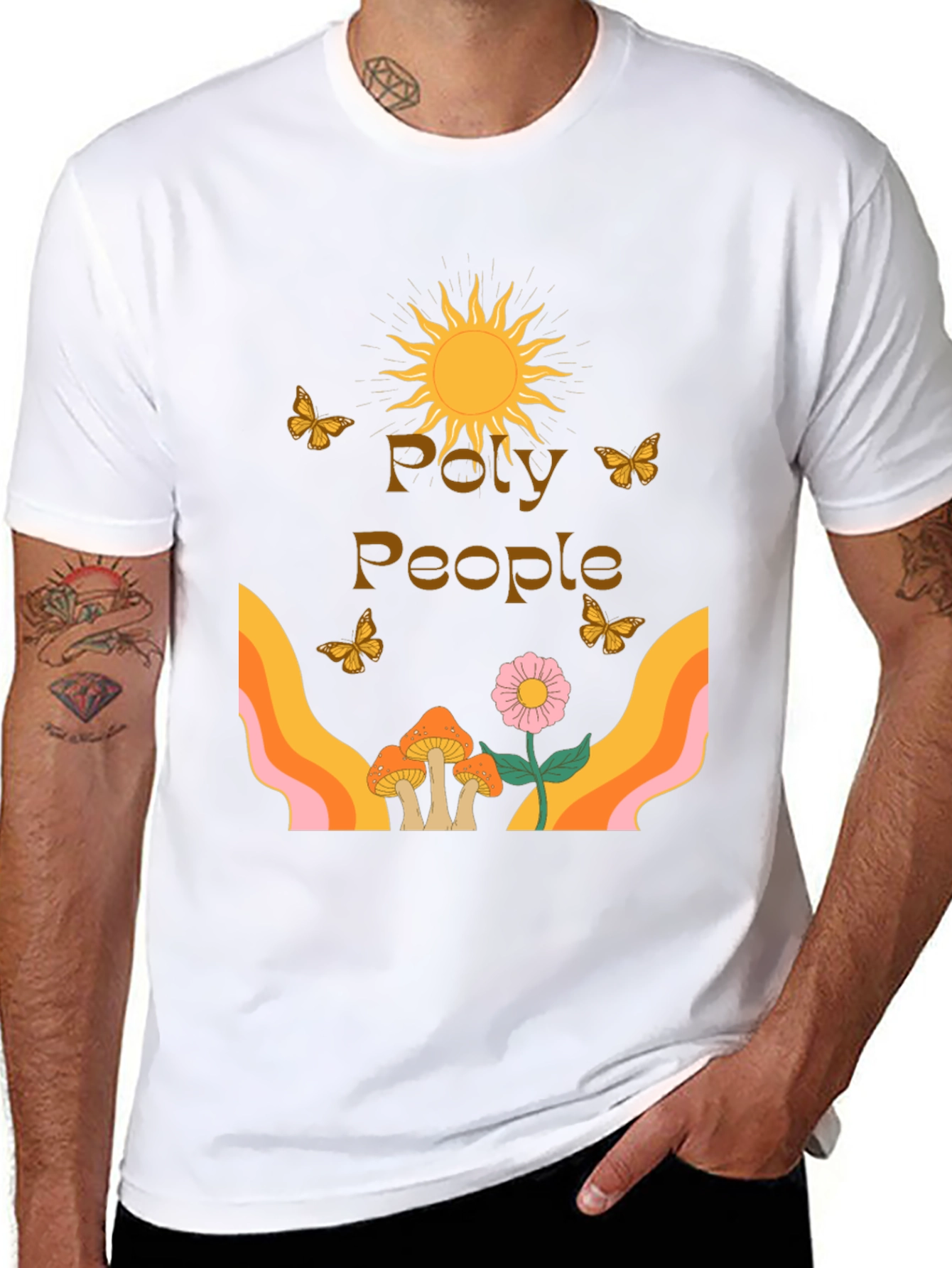 Poly People Graphic Tee - Retro Vibe
