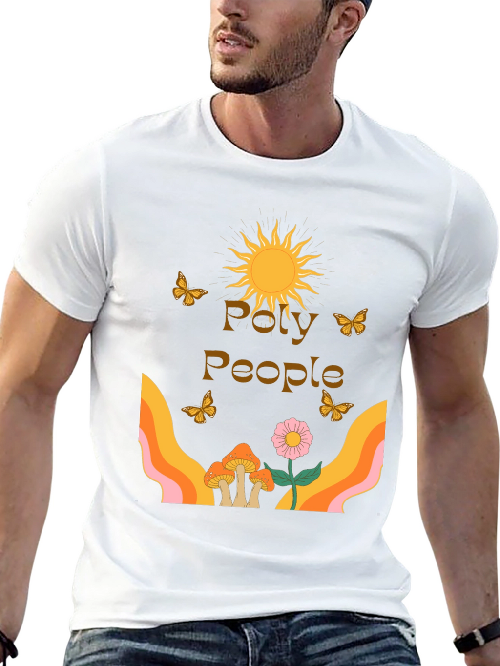Poly People Graphic Tee - Retro Vibe