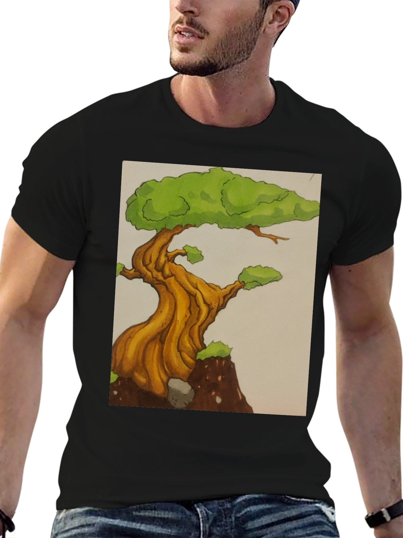 Bonsai Tree Graphic Tee - Unique Design