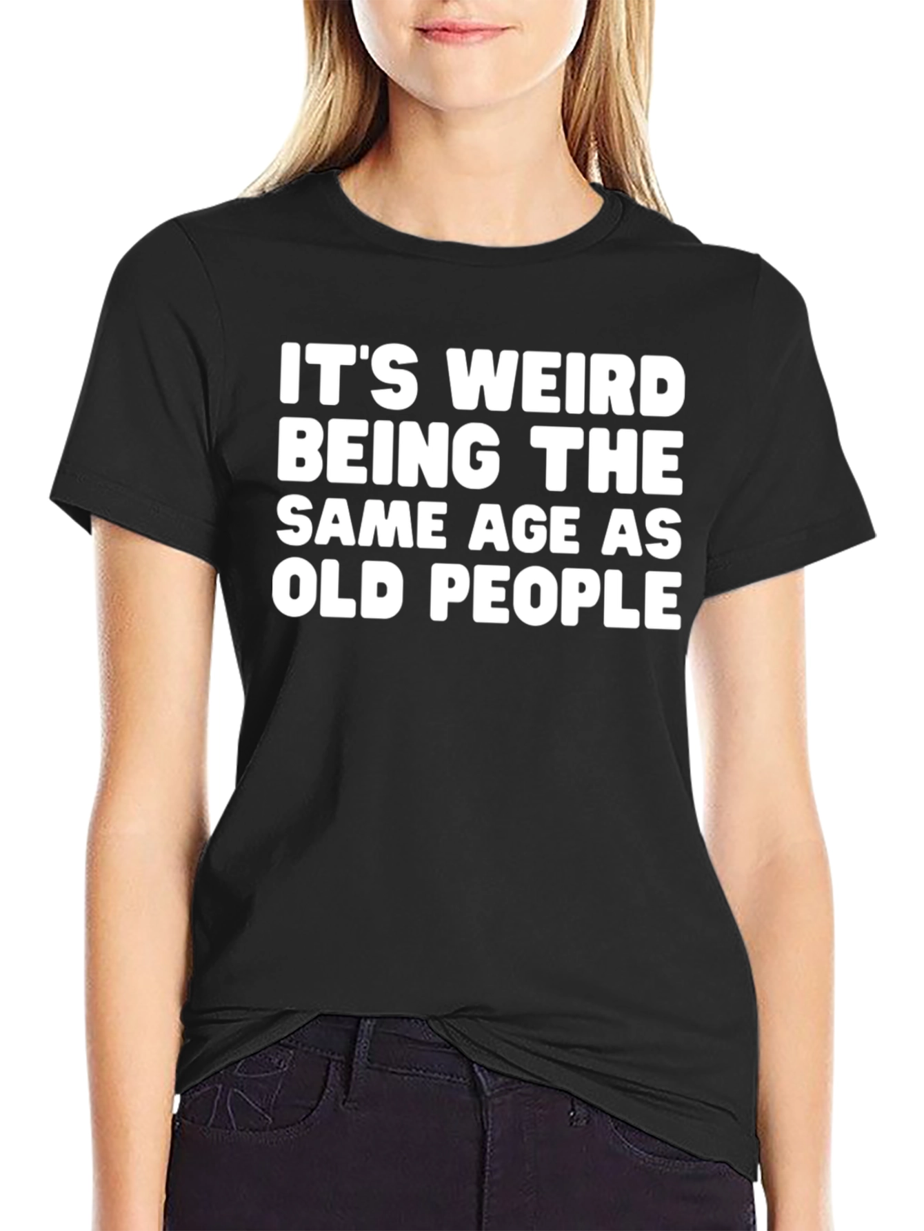 Funny Same Age as Old People Graphic T-Shirt