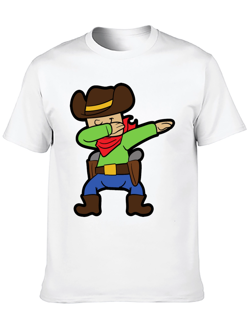 Cartoon Cowboy Dabbing Graphic Tee