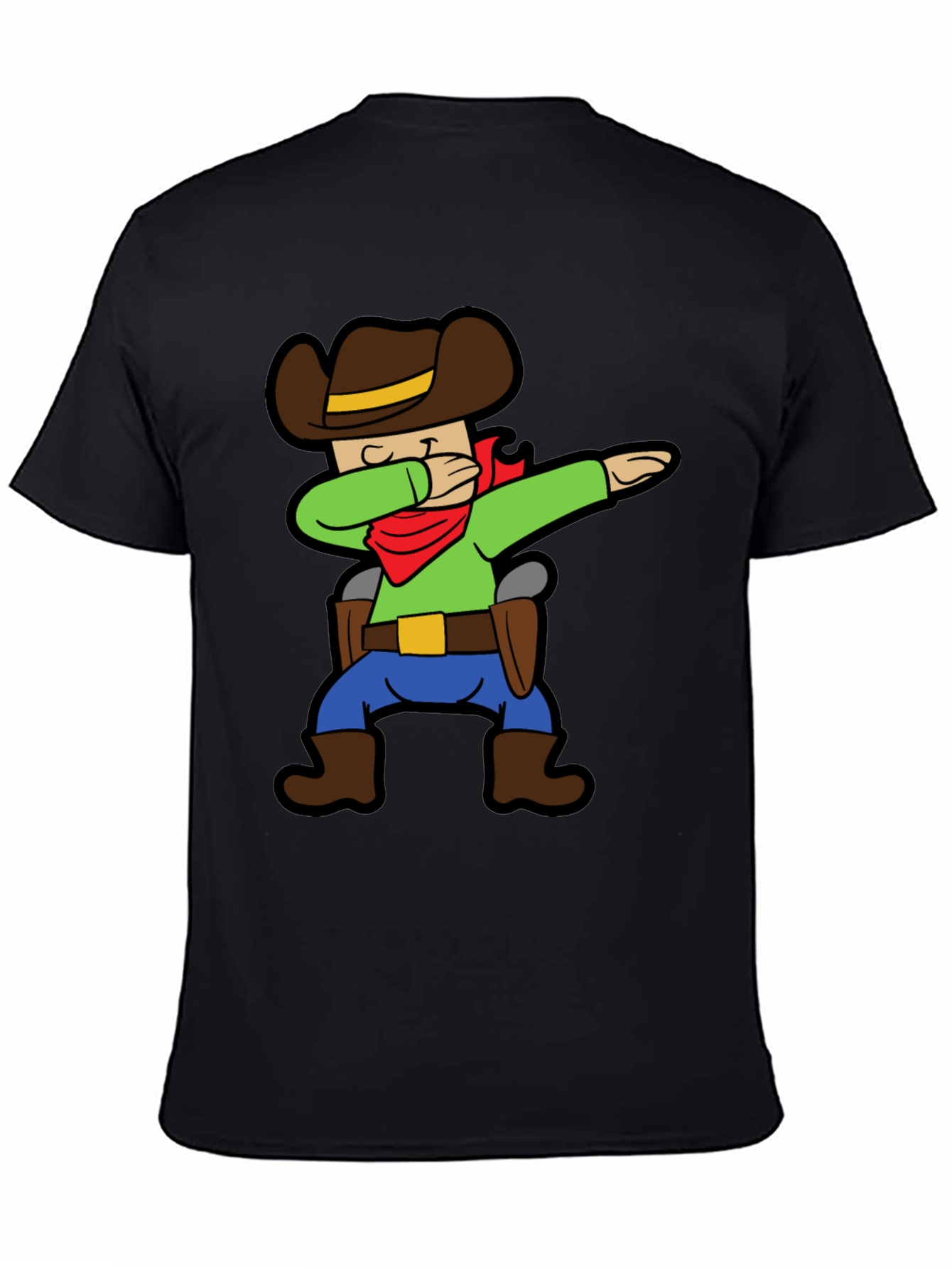 Cartoon Cowboy Dabbing Graphic Tee