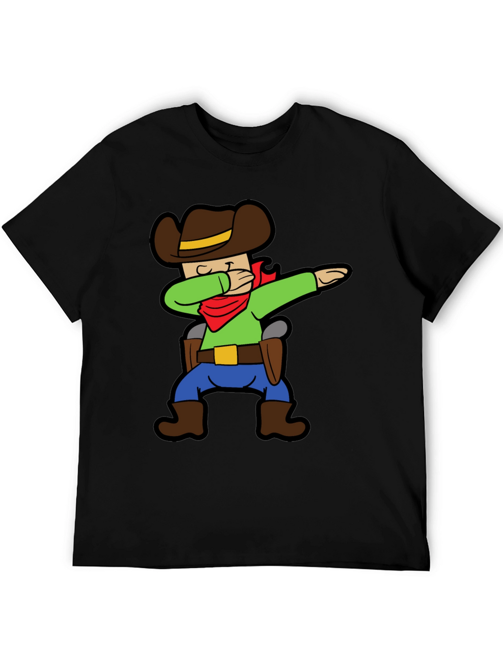 Cartoon Cowboy Dabbing Graphic Tee