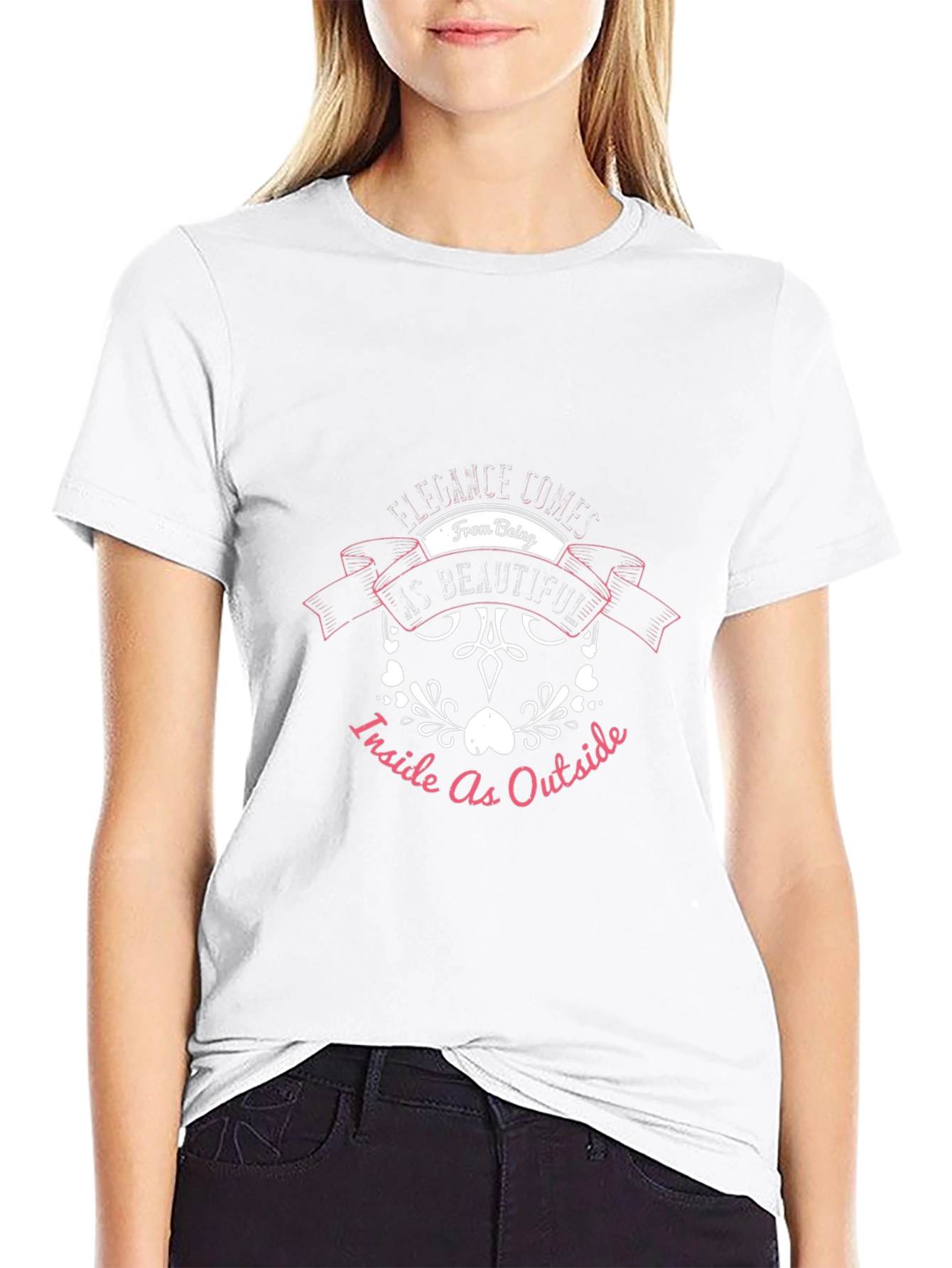 Beautiful Inside & Out T-Shirt - Stylish Black Tee
