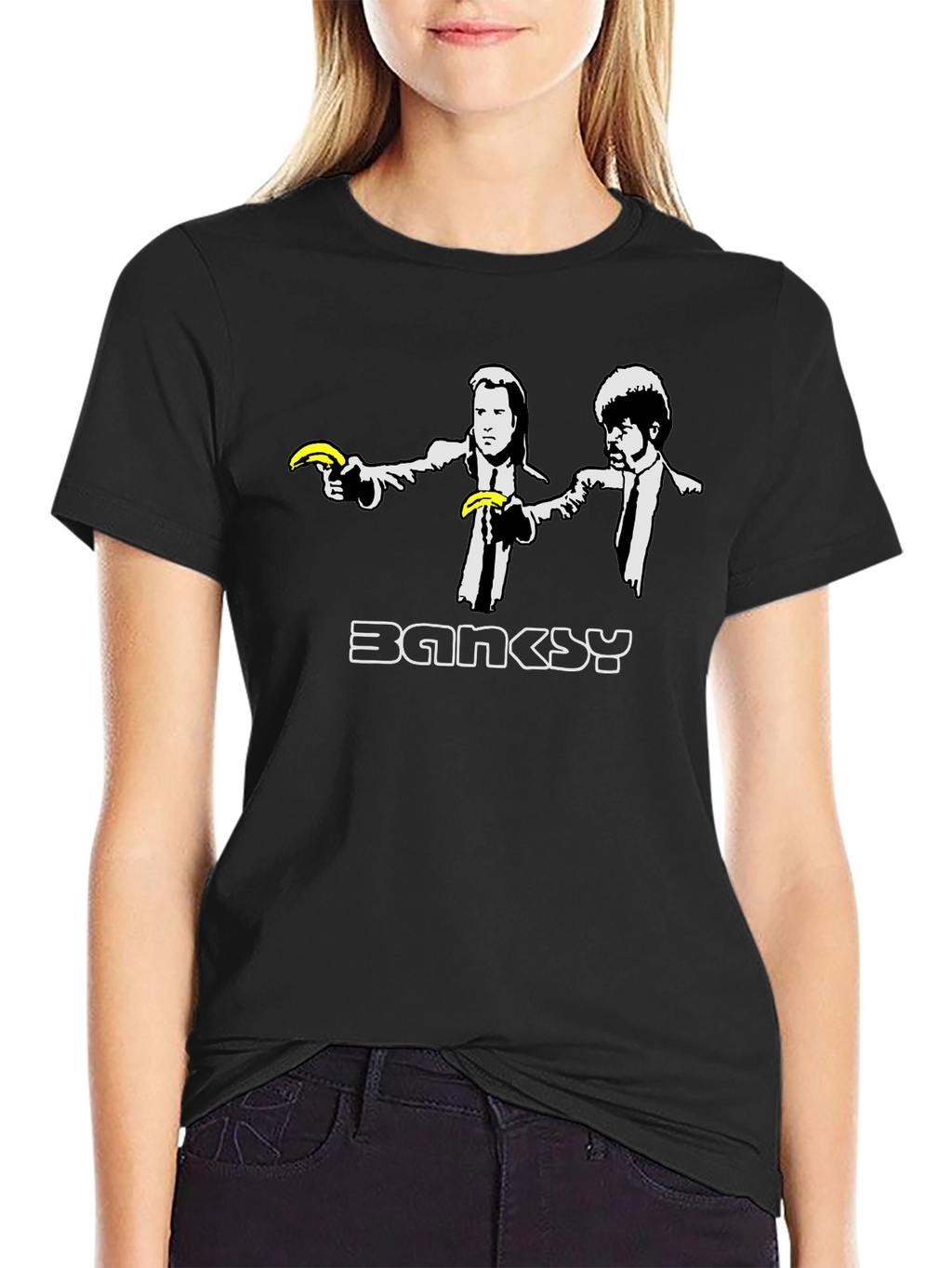 Banksy Pulp Fiction Banana Gun T-Shirt