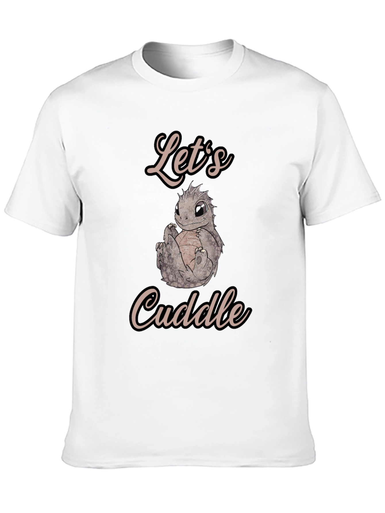 Cute Lizard Cuddle T-Shirt - Soft Cotton Blend