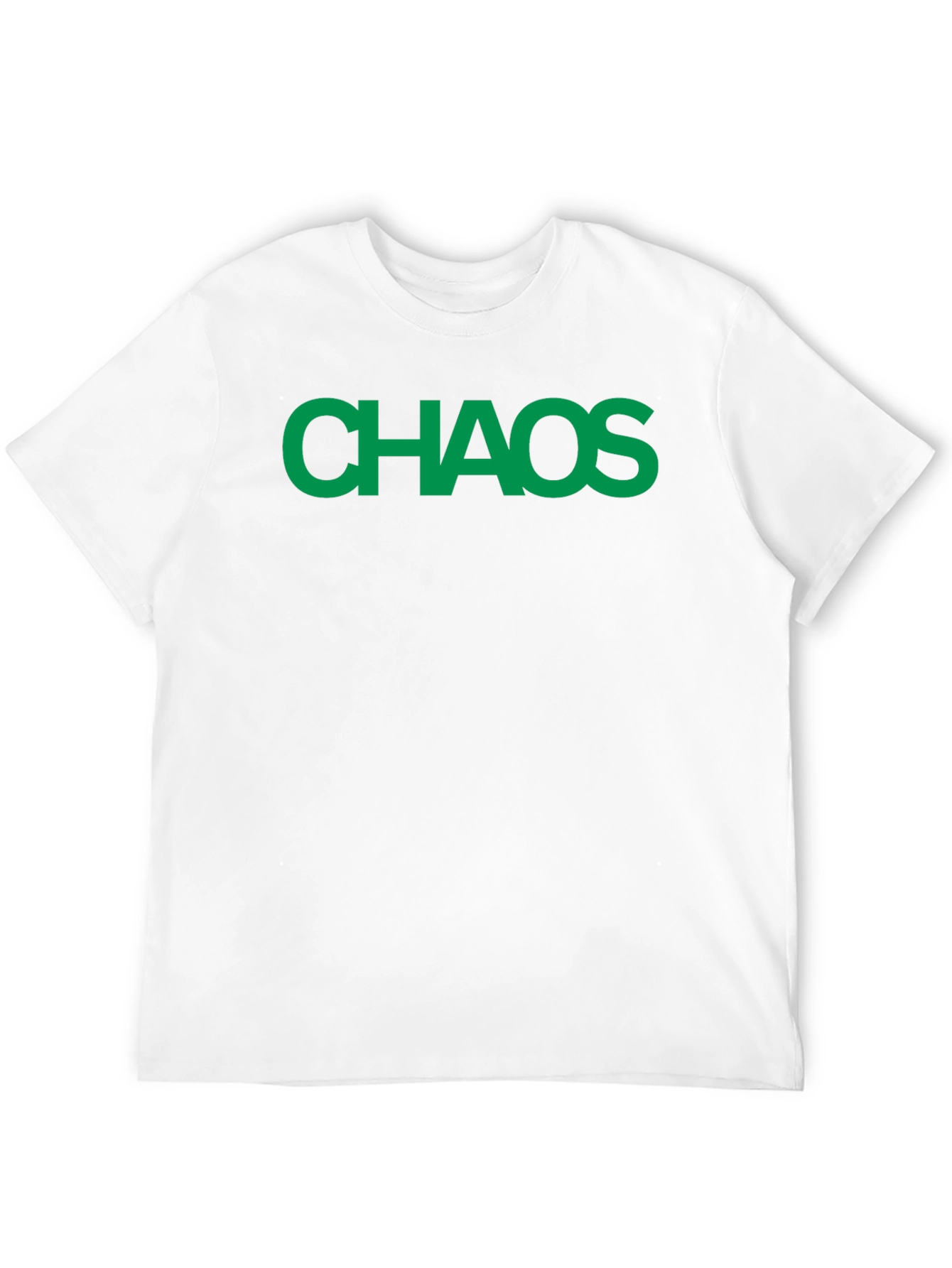 Chaos T-Shirt - Bold Green Text on Black