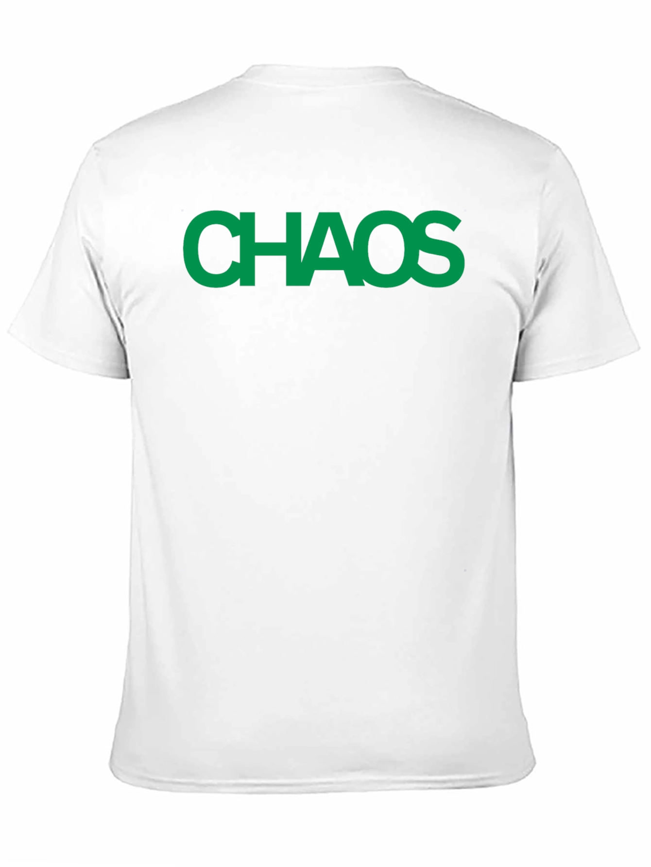 Chaos T-Shirt - Bold Green Text on Black