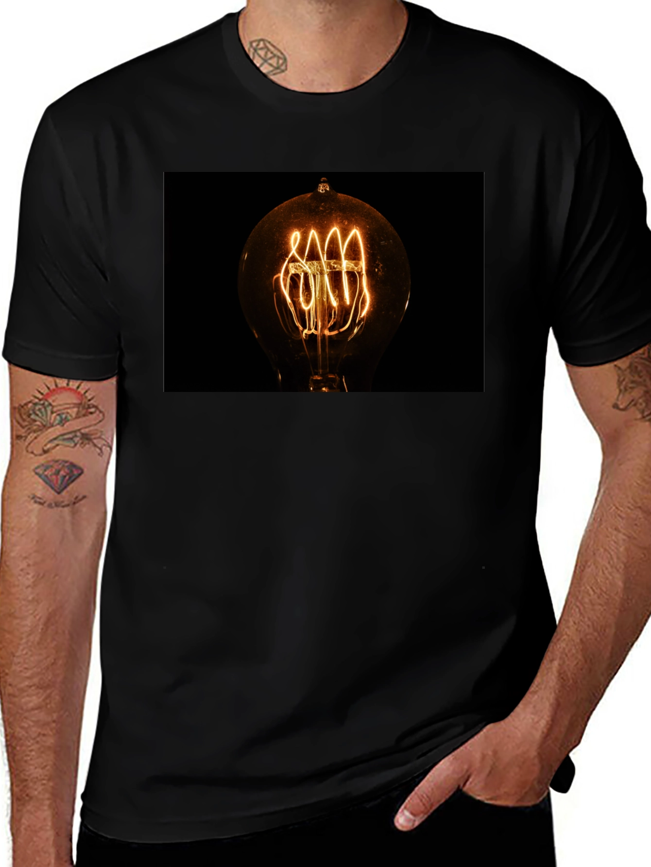 Vintage Filament Bulb Graphic Tee