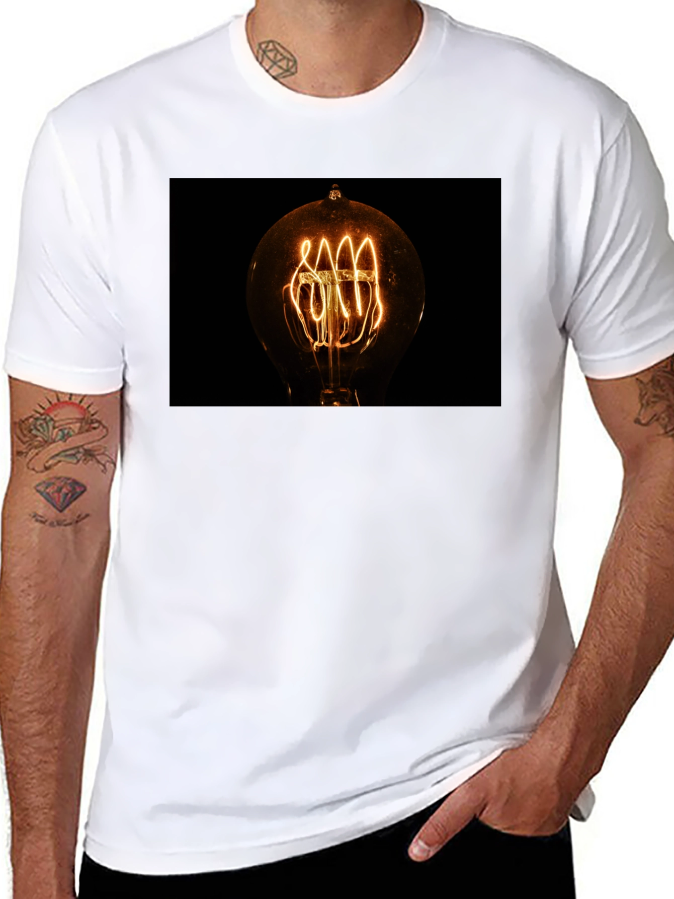 Vintage Filament Bulb Graphic Tee