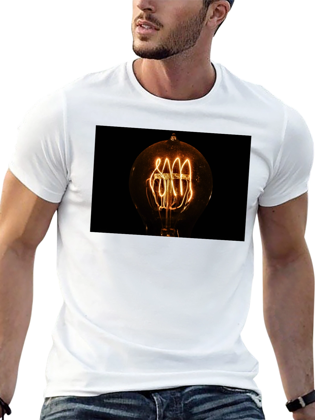 Vintage Filament Bulb Graphic Tee
