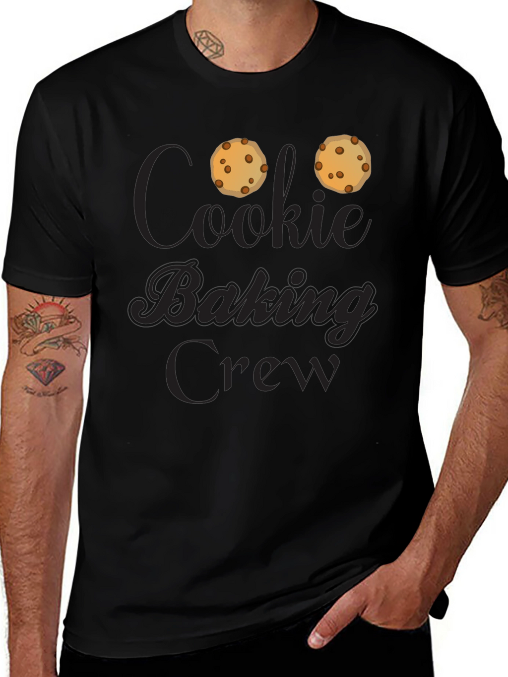 Cookie Baking Crew T-Shirt - Black