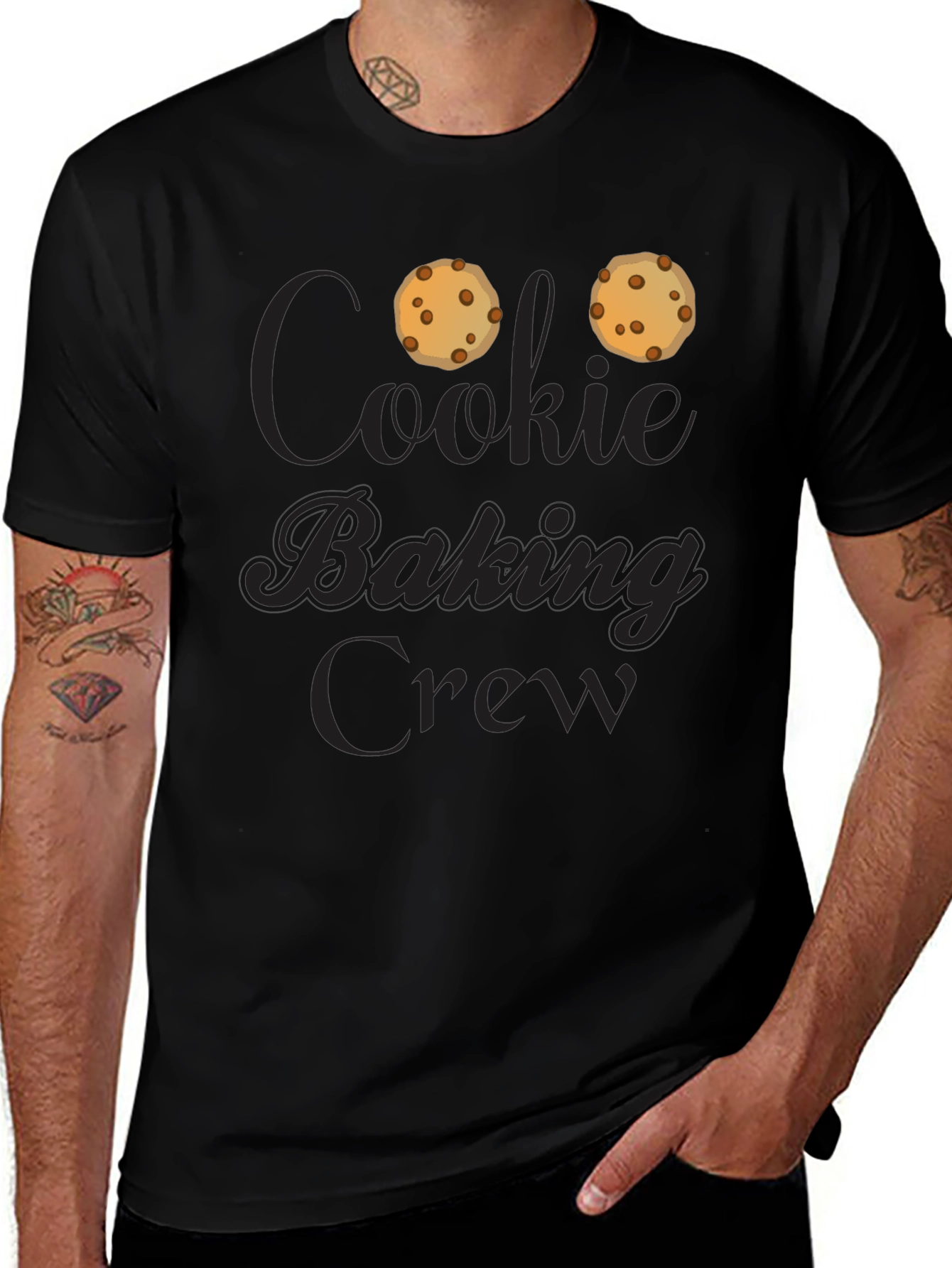 Cookie Baking Crew T-Shirt - Black