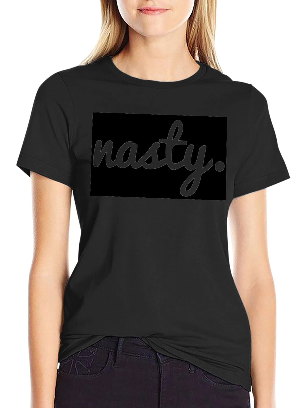 Nasty Graphic T-Shirt - Premium Black Tee