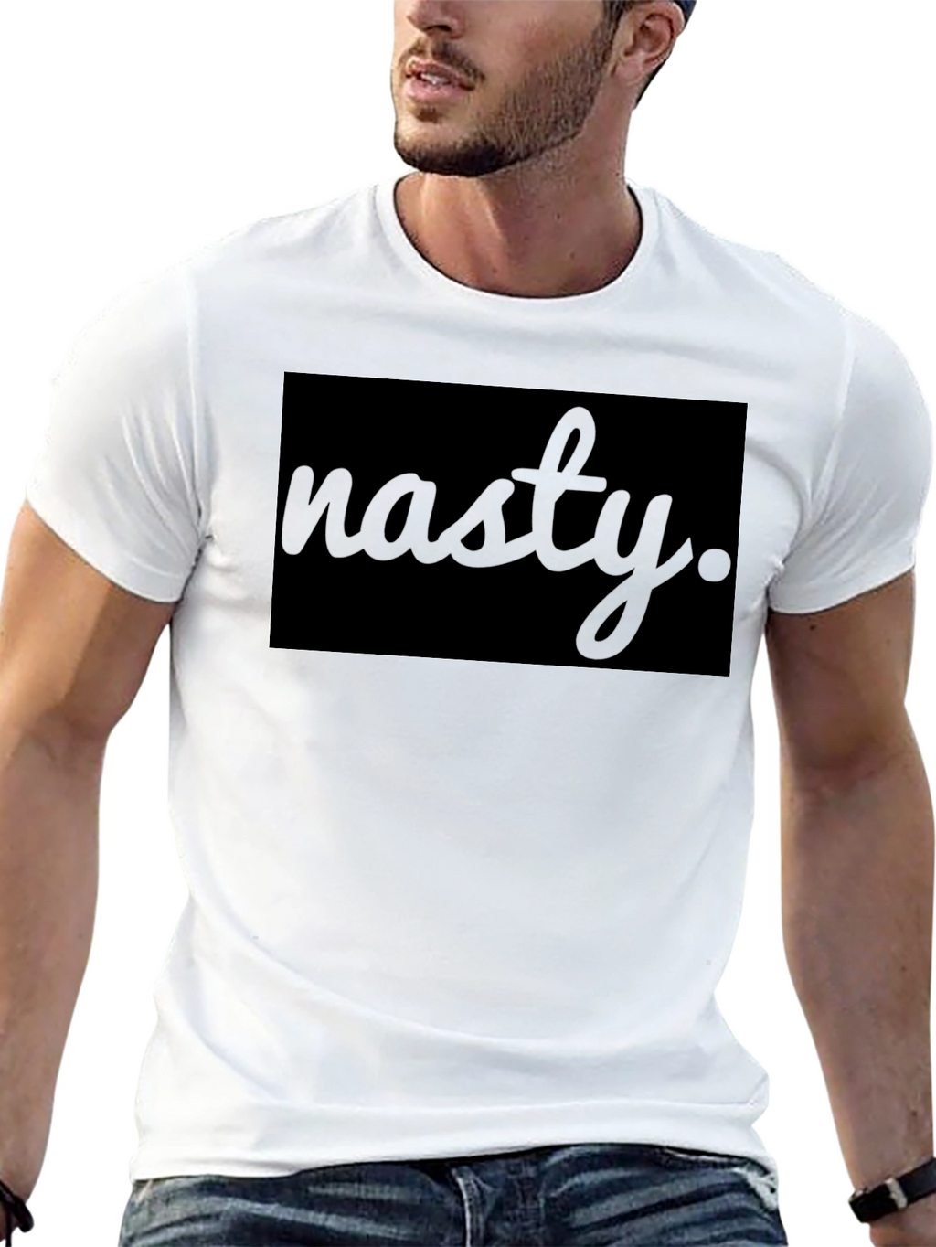 Nasty Graphic T-Shirt - Premium Black Tee