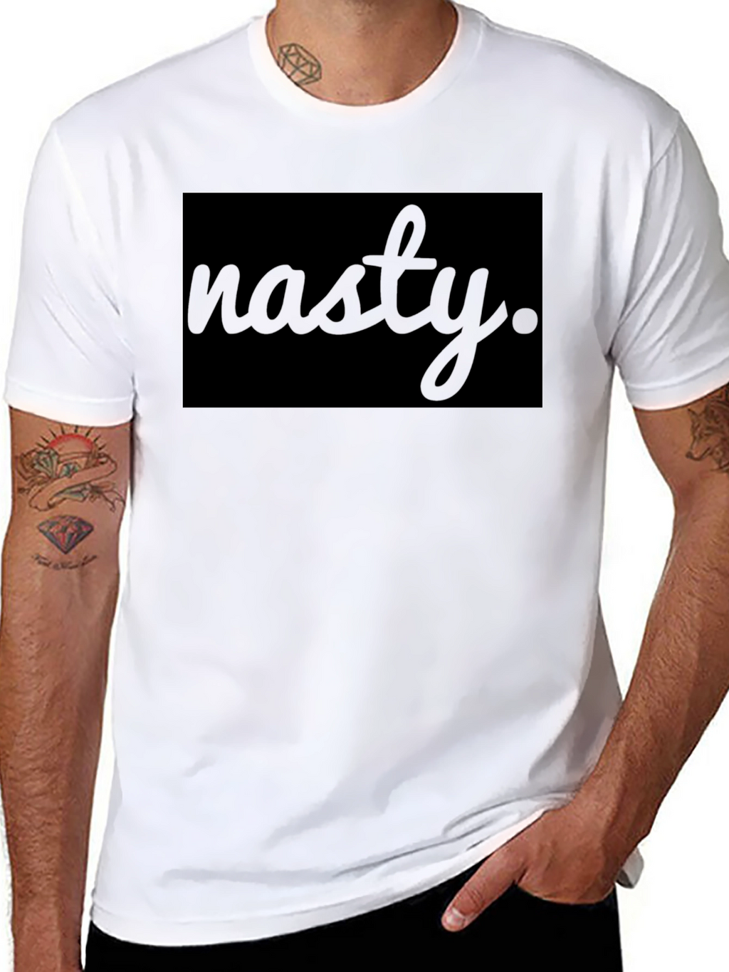 Nasty Graphic T-Shirt - Premium Black Tee