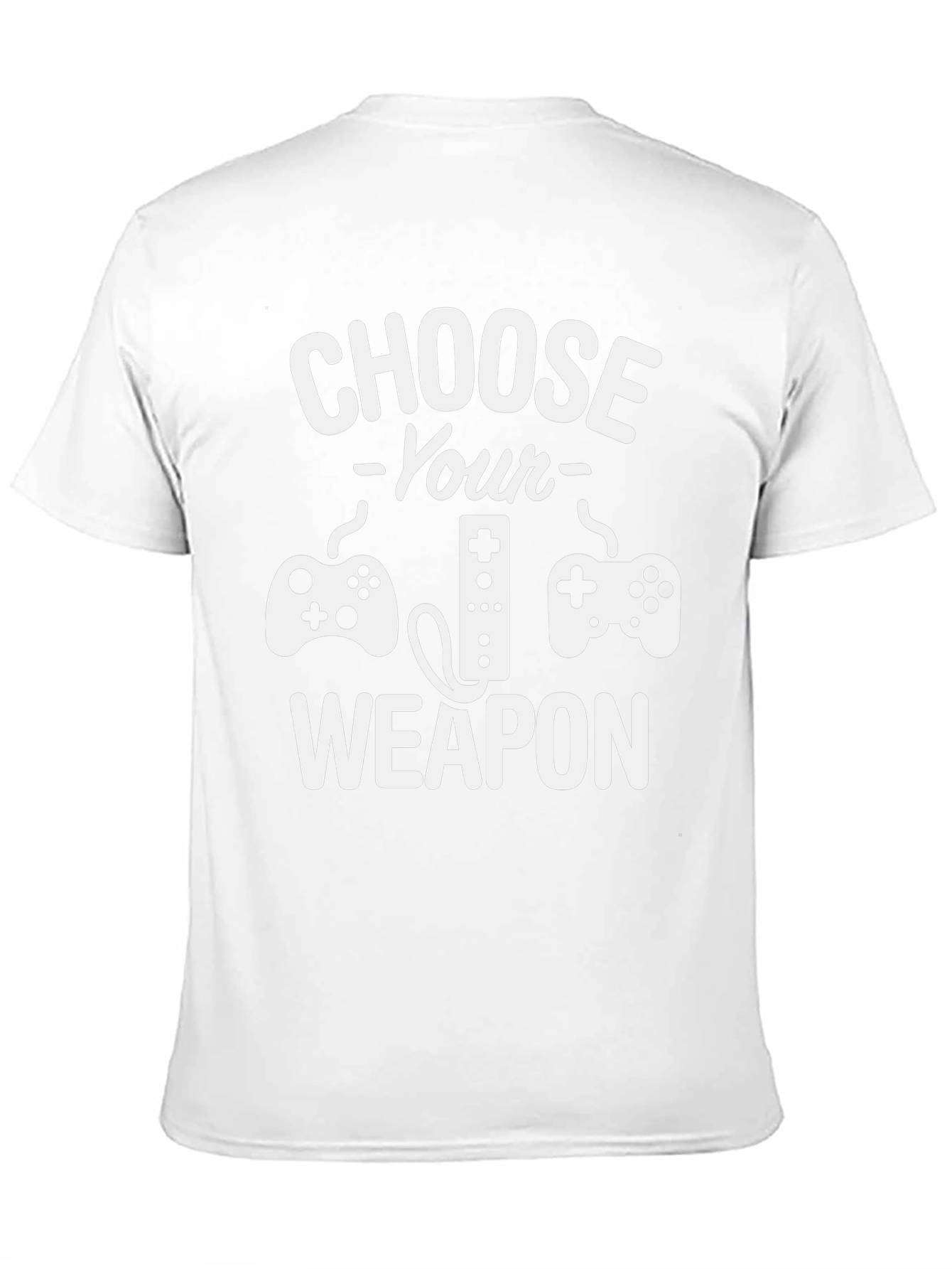 Choose Your Weapon Gamer T-Shirt - Black Cotton Tee