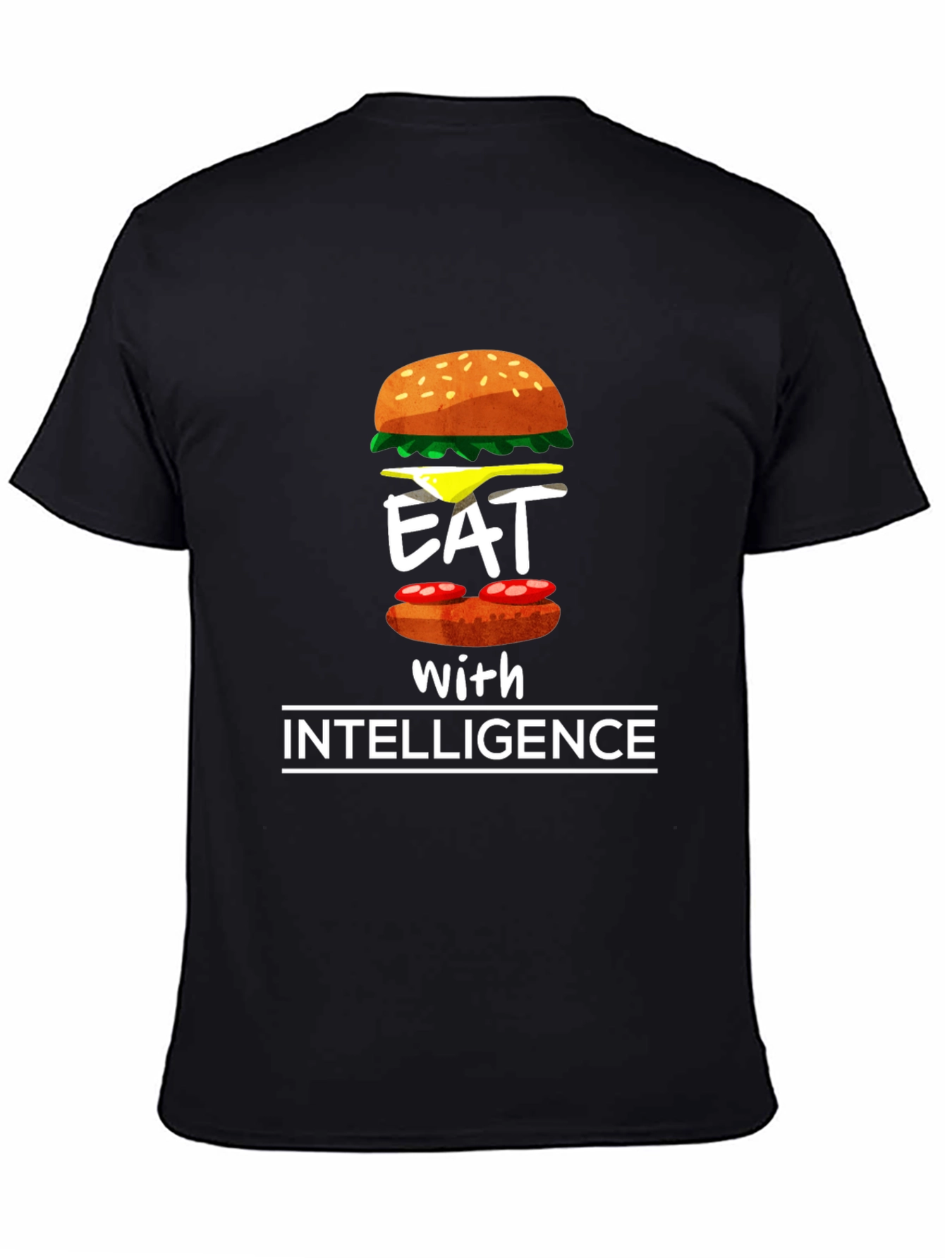 Eat with Intelligence Graphic T-Shirt