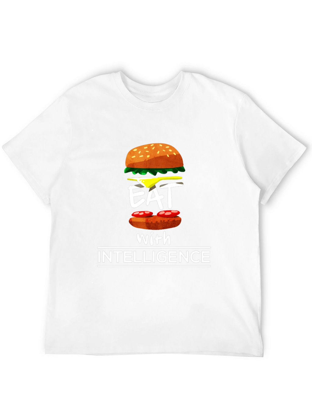 Eat with Intelligence Graphic T-Shirt