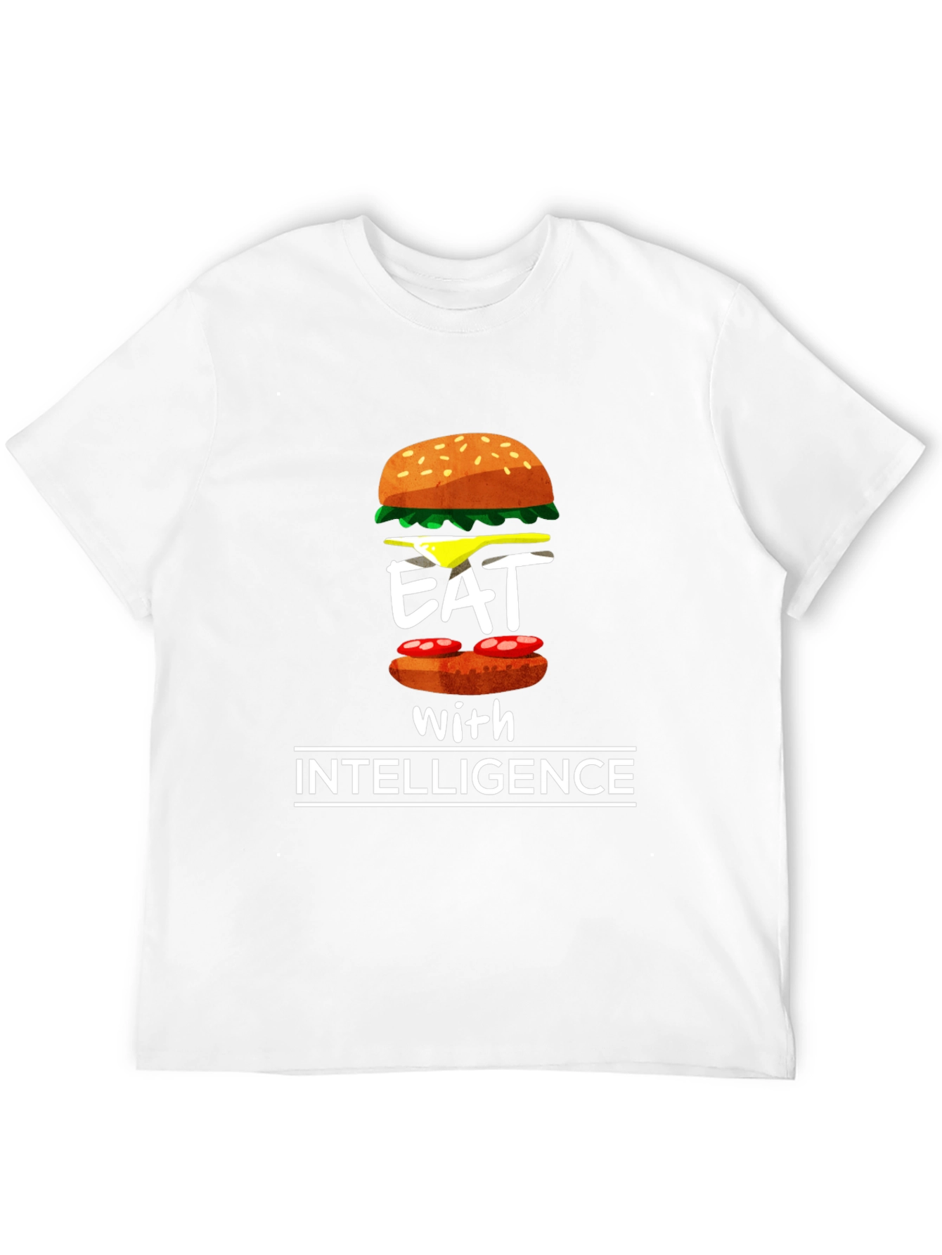 Eat with Intelligence Graphic T-Shirt