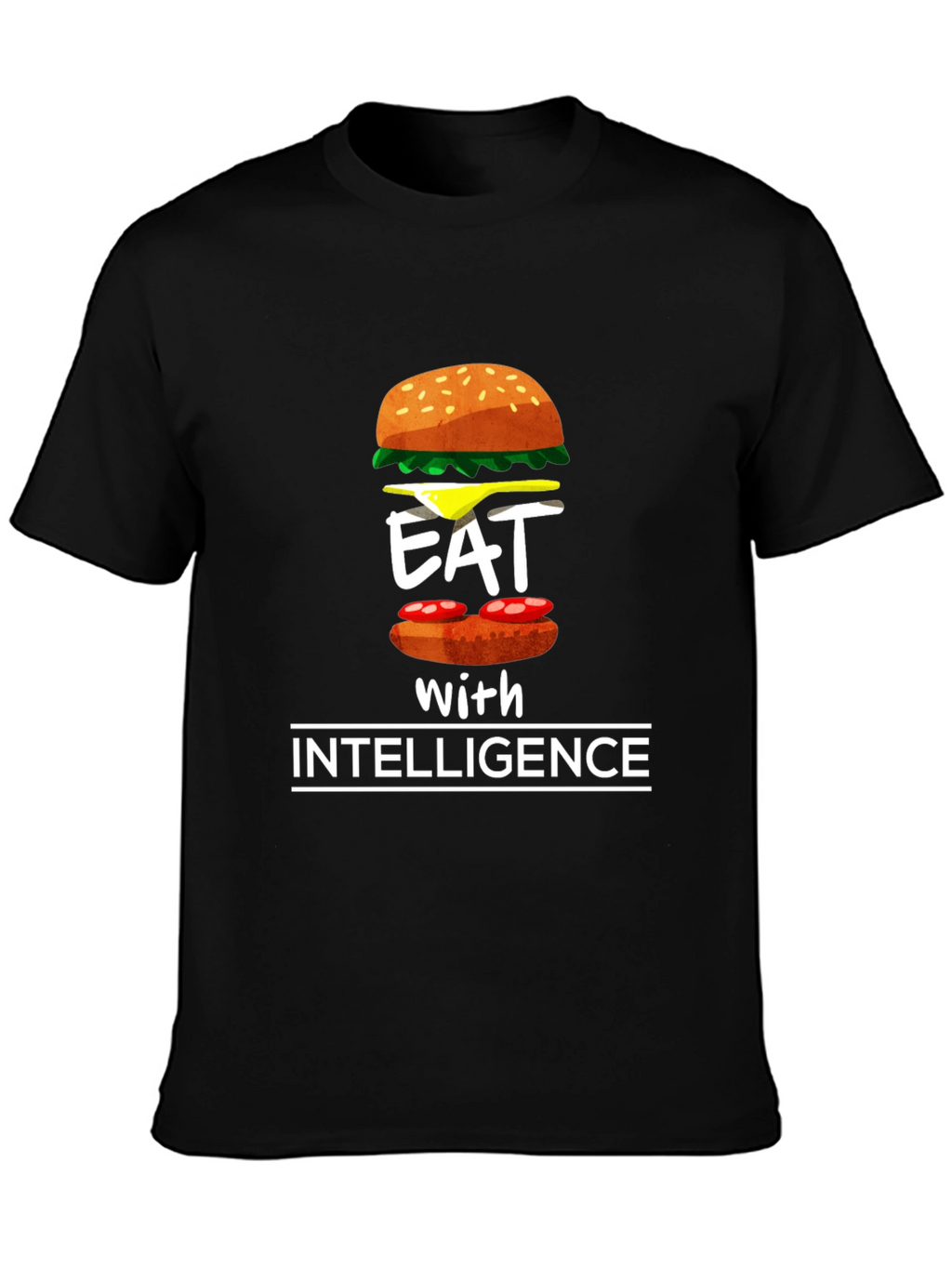 Eat with Intelligence Graphic T-Shirt