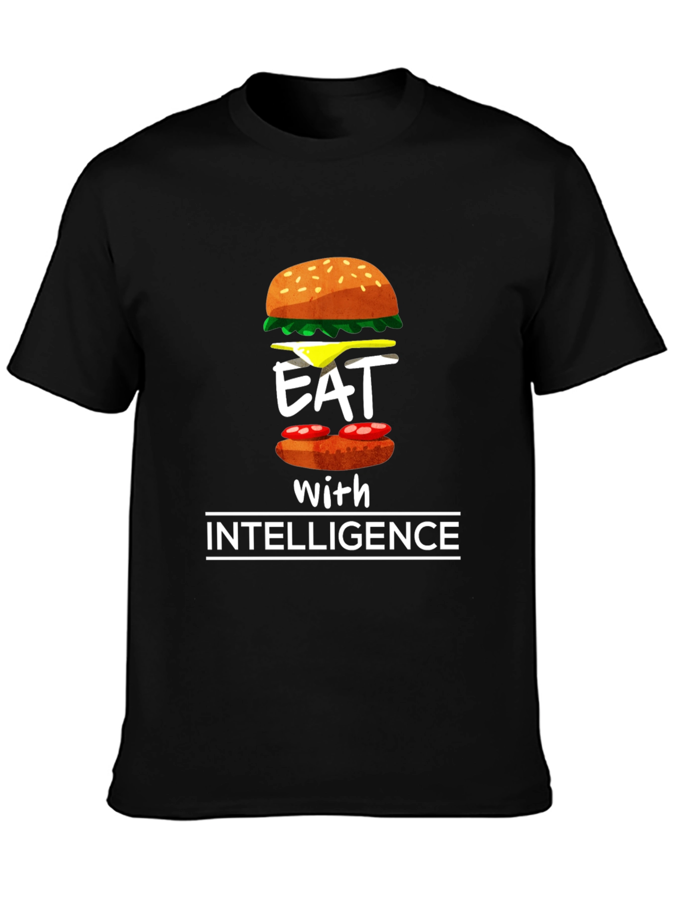 Eat with Intelligence Graphic T-Shirt