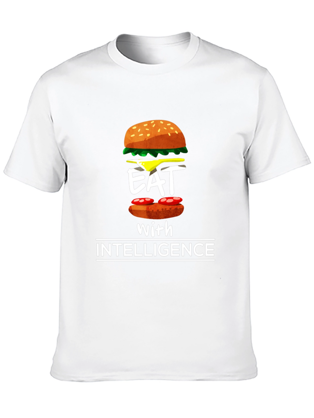 Eat with Intelligence Graphic T-Shirt