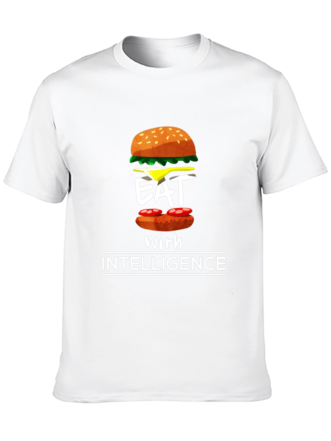 Eat with Intelligence Graphic T-Shirt