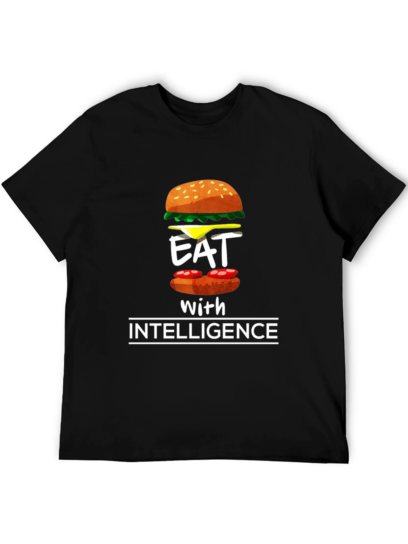 Eat with Intelligence Graphic T-Shirt
