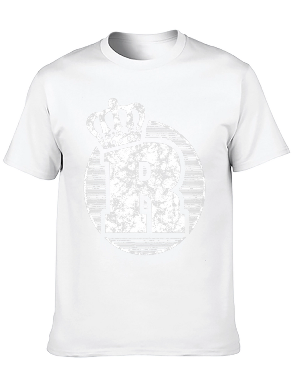 King Initial R Black Graphic Tee