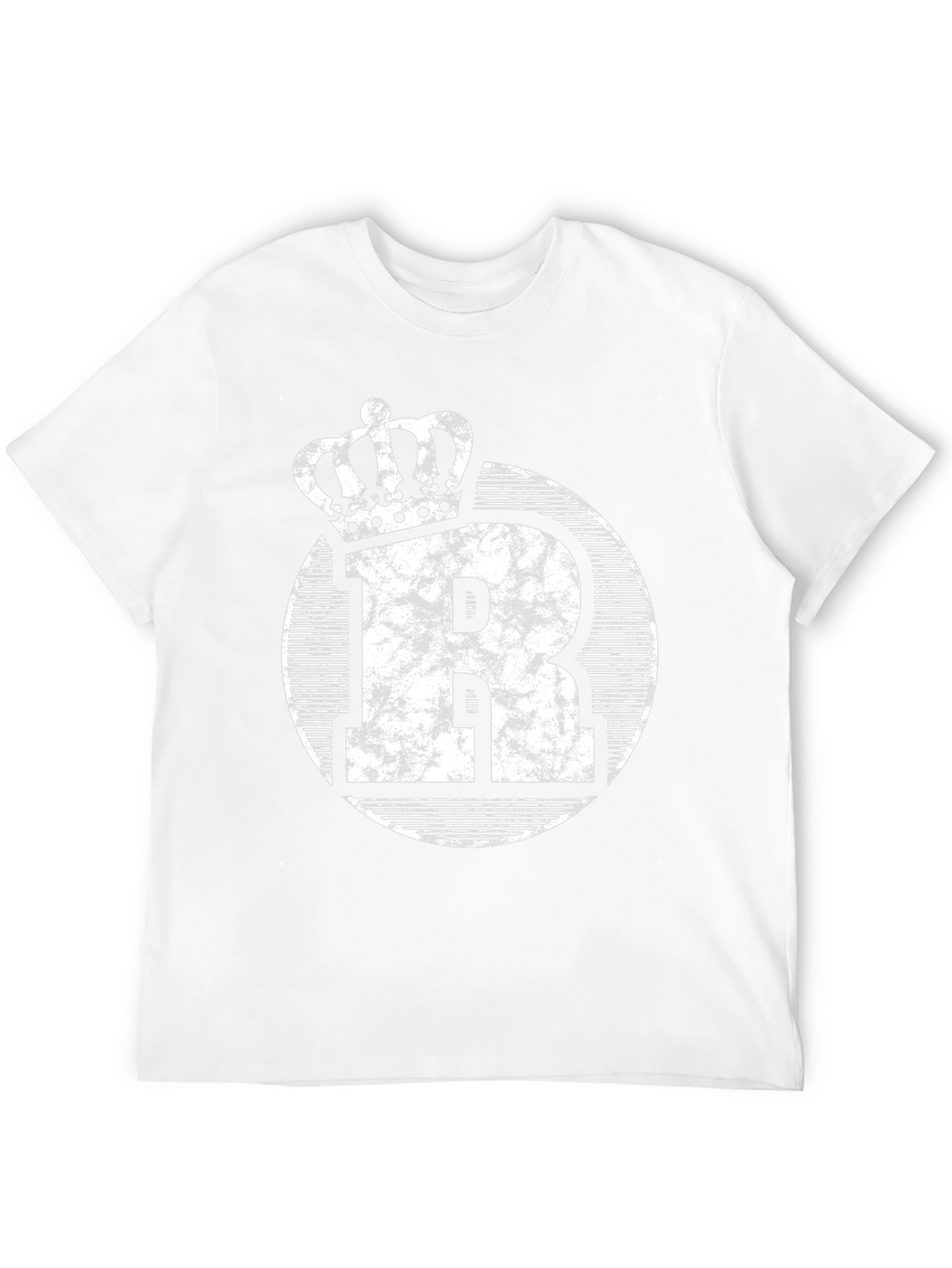 King Initial R Black Graphic Tee