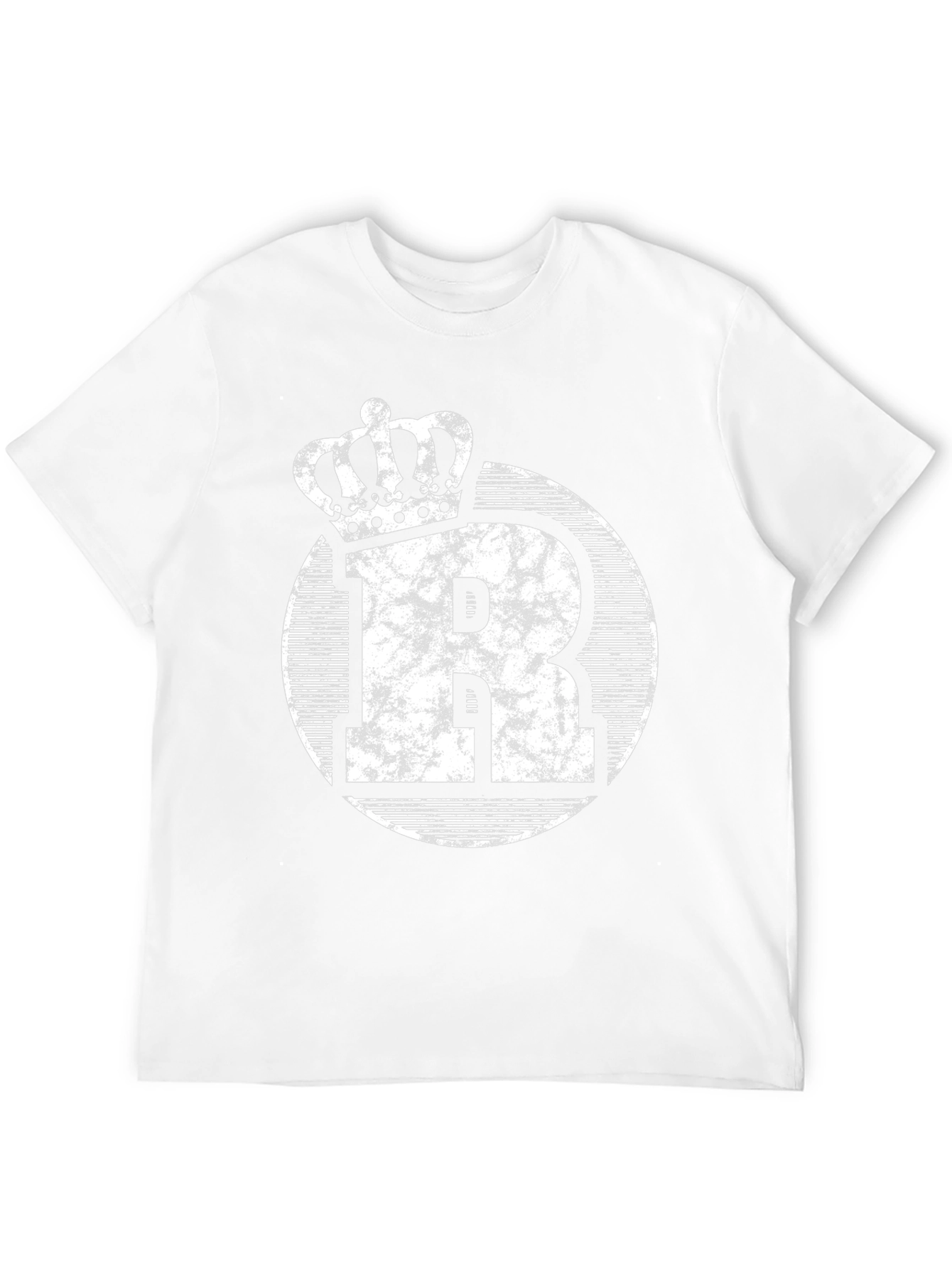 King Initial R Black Graphic Tee