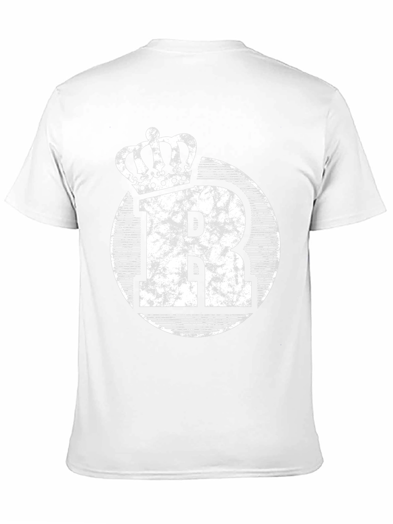 King Initial R Black Graphic Tee