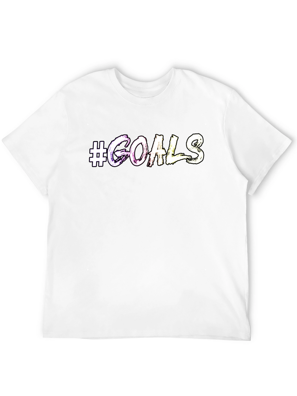 #Goals Graphic Print Crew Neck T-Shirt