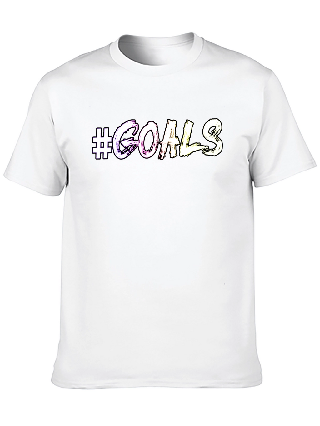 #Goals Graphic Print Crew Neck T-Shirt