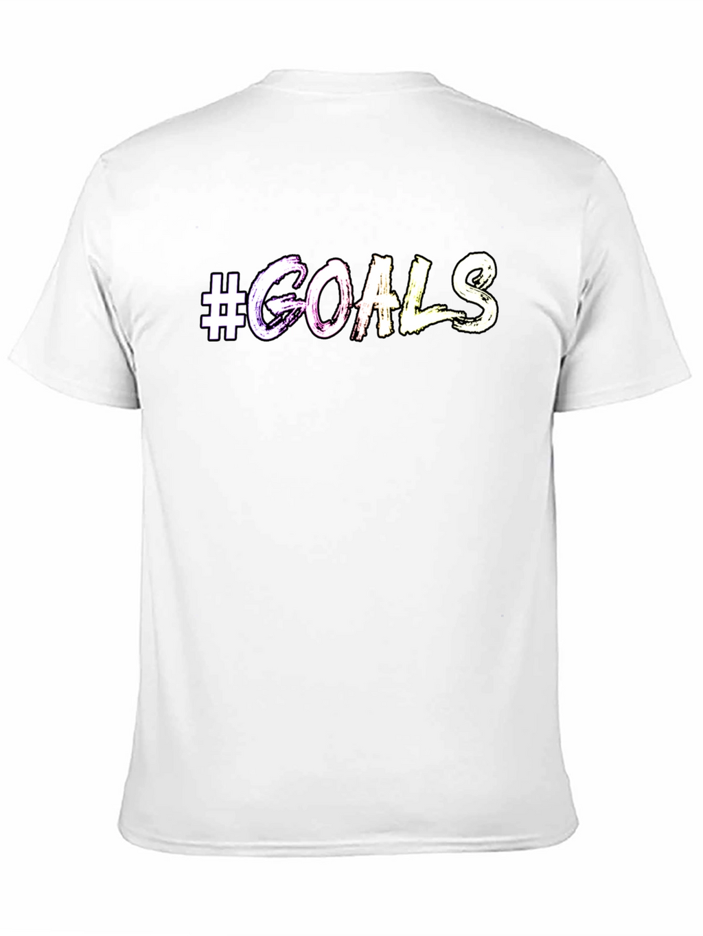 #Goals Graphic Print Crew Neck T-Shirt