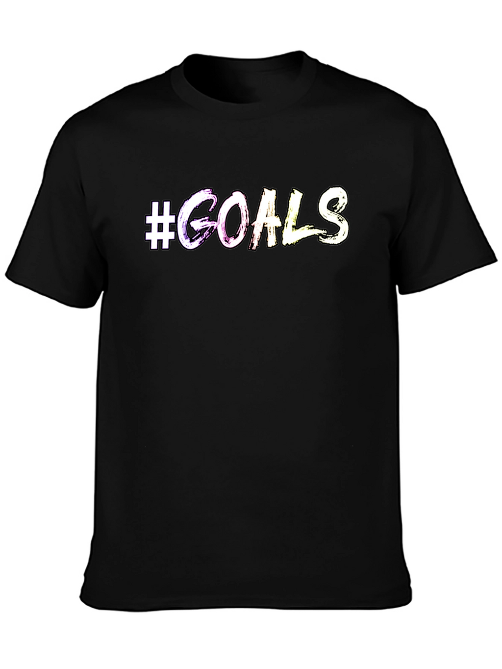 #Goals Graphic Print Crew Neck T-Shirt
