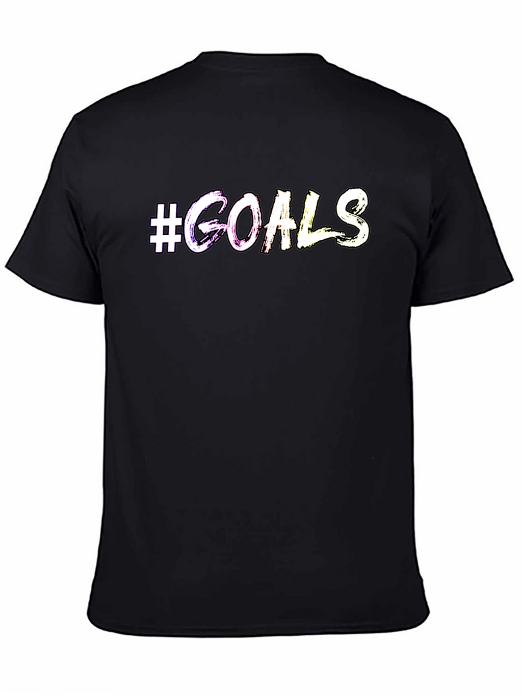 #Goals Graphic Print Crew Neck T-Shirt